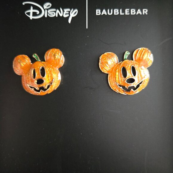 Disney BAUBLEBAR Mickey Mouse Pumpkin Earrings - Picture 3 of 4